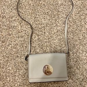 Kate Spade Grey and Silver Crossbody Bag